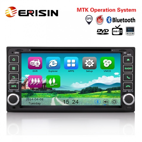 Erisin ES7603M 7" Car Stereo GPS For TOYOTA COROLLA EX RAV4 VIOS YARIS PRADO VITZ HILUX