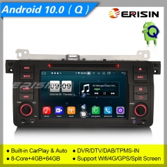 DSP Android 10.0 BMW E46 Car DVD Player 318 320 325 M3 MG Rover DAB+ OBD TPMS 7