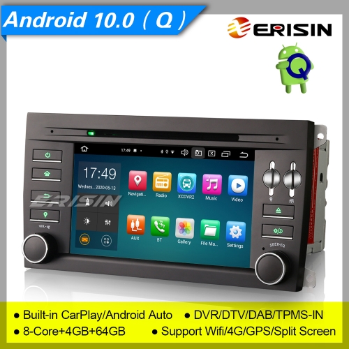 4+64G CarPlay Porsche Cayenne Car DVD Player Android 10.0 DSP DAB+ Radio Sat Navi DSP TPMS PX5 DVR Erisin ES8197S