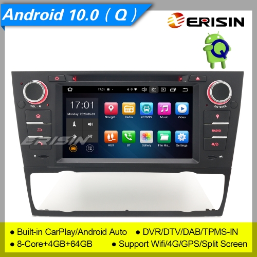 4+64G PX5 8 Core Android 10.0 Car DVD Player BMW 3er E90 E91 E92 E93 M3 Car Stereo DAB+ Radio CarPlay DSP DVR GPS 7" Erisin ES8167B