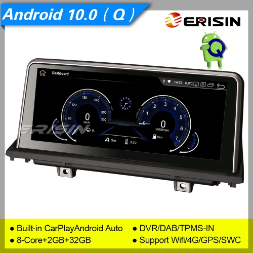 2+32GB PX5 8-Core CarPlay Android 10.0 Car Stereo BMW X5 E70 X6 E71 CCC CIC SWC GPS DAB+ DVR TPMS IPS 10.25" Erisin ES2870B