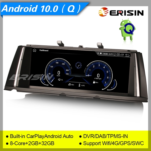 2+32GB PX5 8-Core CarPlay Android 10.0 Car Stereo BMW 7er F01/F02 CIC NBT SWC GPS DAB+ DVR TPMS IPS 10.25" Erisin ES2871B