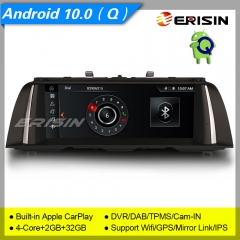 2+32GB MTK8227L Android 10.0 Car Stereo BMW 5er F10/F11 CIC Car OEM Idrive Centric System DAB+ Radio GPS BT SWC DVR TPMS IPS 10.25