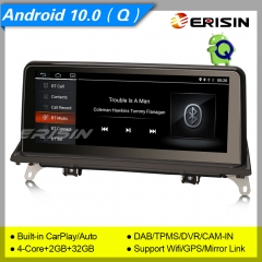 2+32GB MTK6737 CarPlay/Auto Android 10.0 Car Stereo BMW X5 E70 X6 E71 CIC DAB+ 4G DVR GPS IPS 10.25